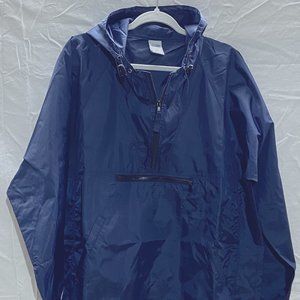 Mens Size S Half-Zip Anorak Windbreaker